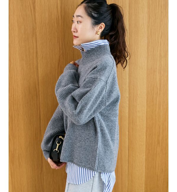  「片畦キリカエバックデザインニット」|ニット・セーター|