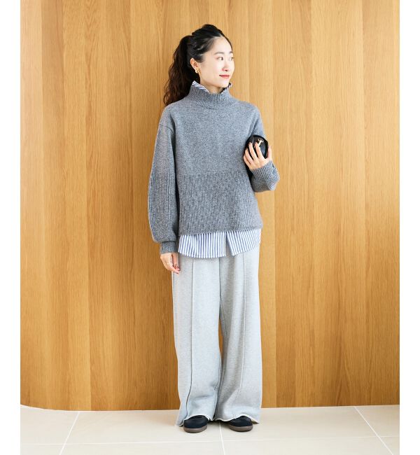  「片畦キリカエバックデザインニット」|ニット・セーター|