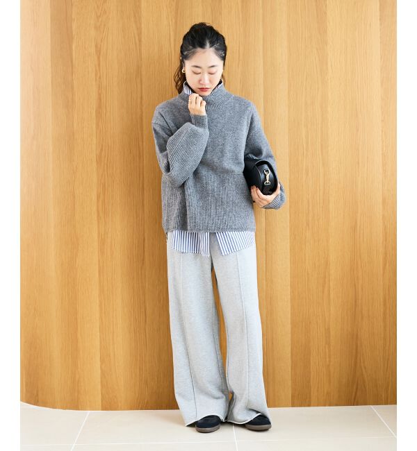  「片畦キリカエバックデザインニット」|ニット・セーター|