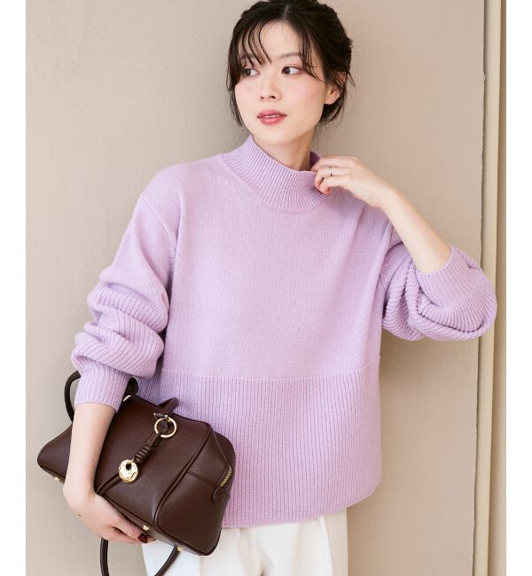  「片畦キリカエバックデザインニット」|ニット・セーター|