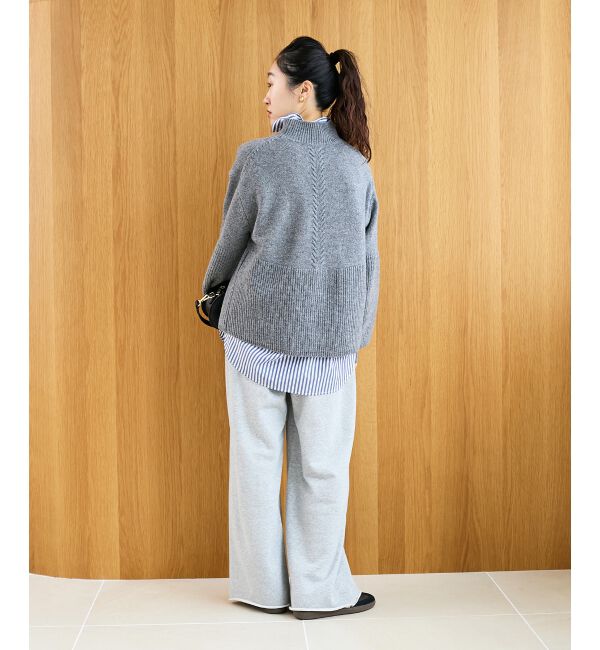 「片畦キリカエバックデザインニット」|ニット・セーター|