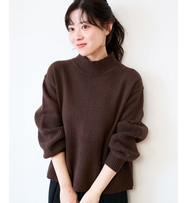  「片畦キリカエバックデザインニット」|ニット・セーター|
