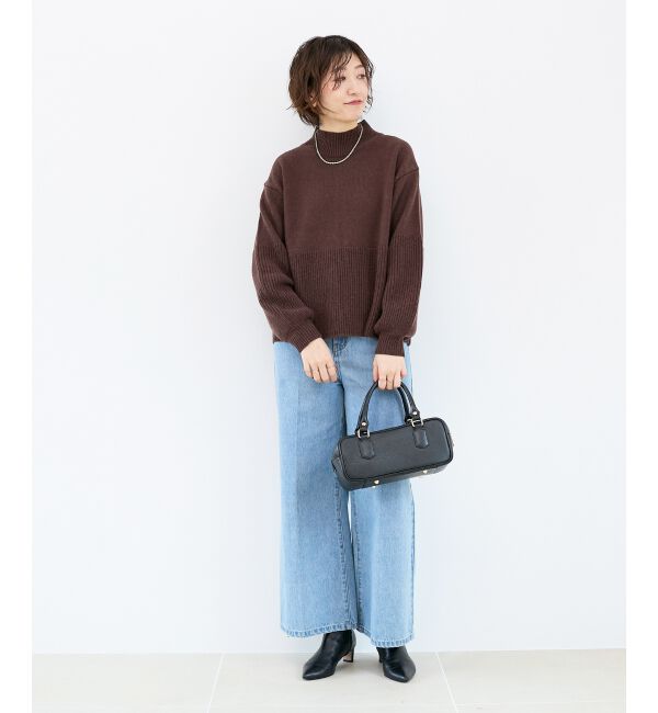  「片畦キリカエバックデザインニット」|ニット・セーター|