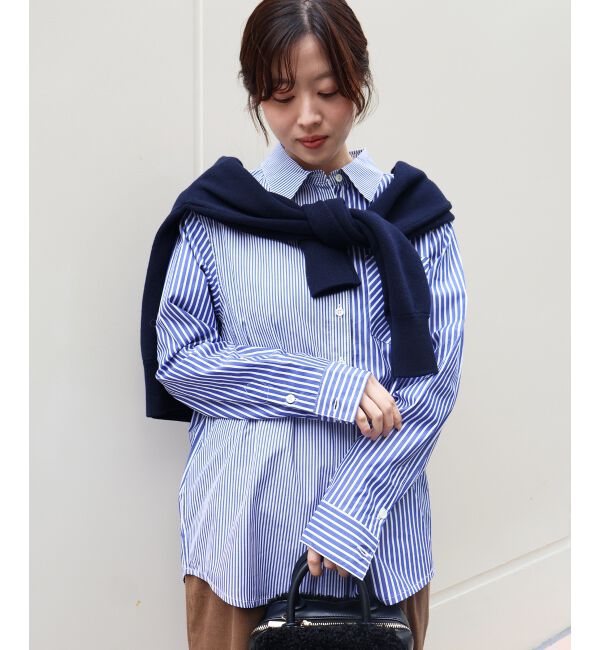  「vaneumストライプデザインシャツ」|シャツ・ブラウス|