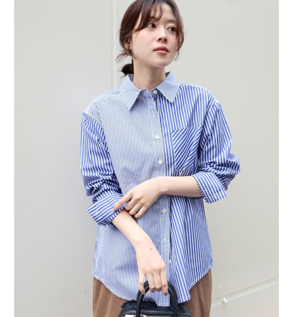  「vaneumストライプデザインシャツ」|シャツ・ブラウス|