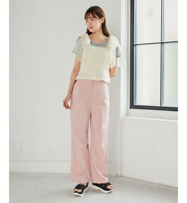  「ハイウエストスラックスパンツ」|スラックス|