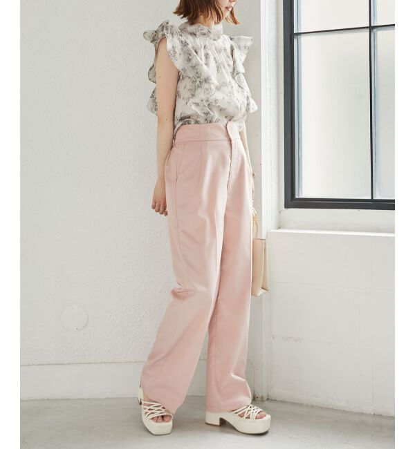  「ハイウエストスラックスパンツ」|スラックス|