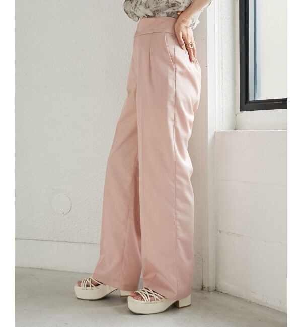  「ハイウエストスラックスパンツ」|スラックス|