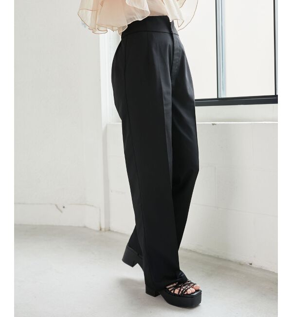  「ハイウエストスラックスパンツ」|スラックス|