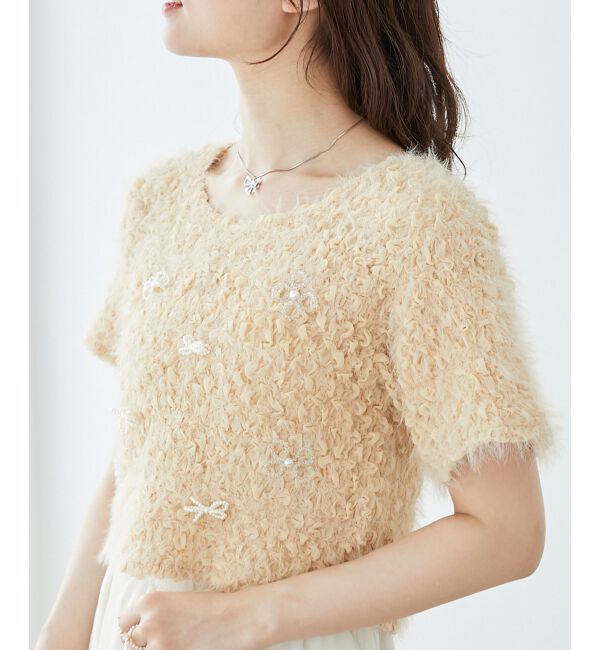 MAJESTICLEGON「アソートビジューシャーリングT」|Tシャツ・カットソー|