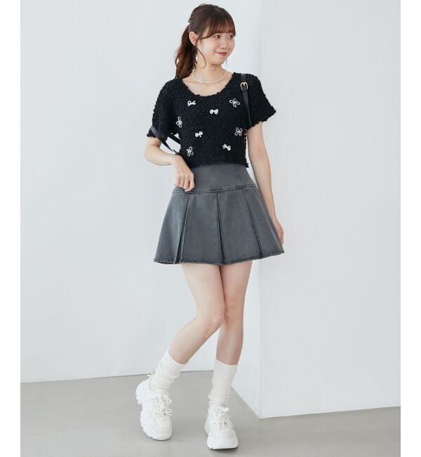 MAJESTICLEGON「アソートビジューシャーリングT」|Tシャツ・カットソー|