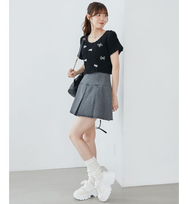 MAJESTICLEGON「アソートビジューシャーリングT」|Tシャツ・カットソー|