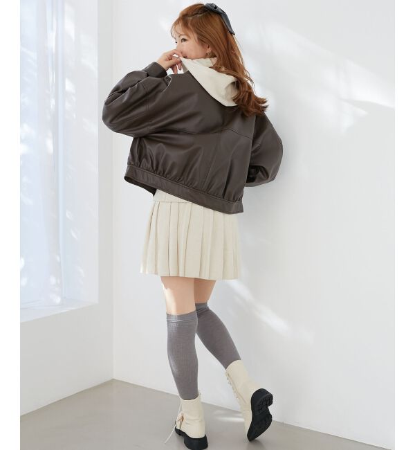 MAJESTICLEGON「2wayリボンバイカラーブルゾン」|ブルゾン・スタジャン|