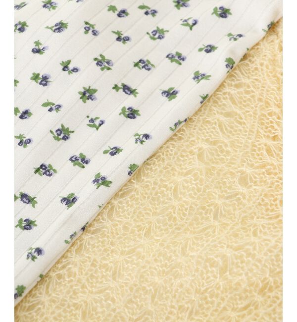 MAJESTICLEGON「フリルカーデ&times;リボンインナーセット」|カーディガン|