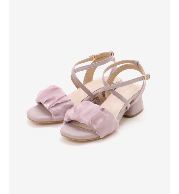  「シアーギャザーサンダル」|サンダル|