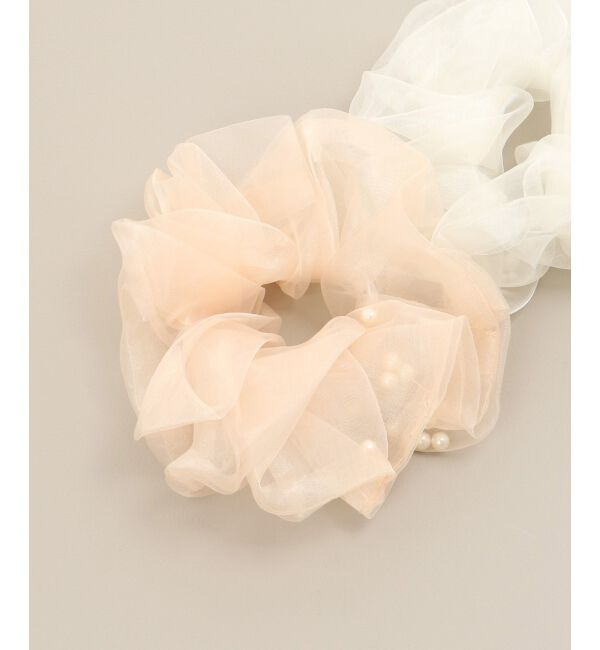  「パールラッピングシュシュ」|ヘアゴム・シュシュ|