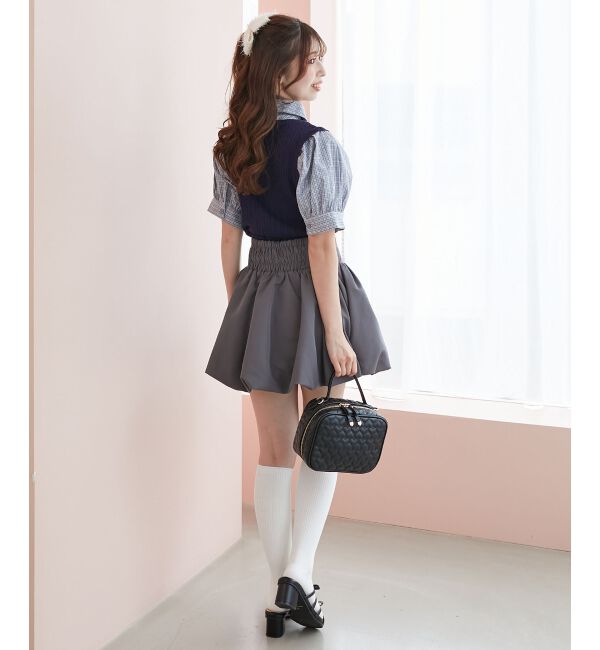  「&infin;ネクタイセットシャツドッキングニット」|ニット・セーター|