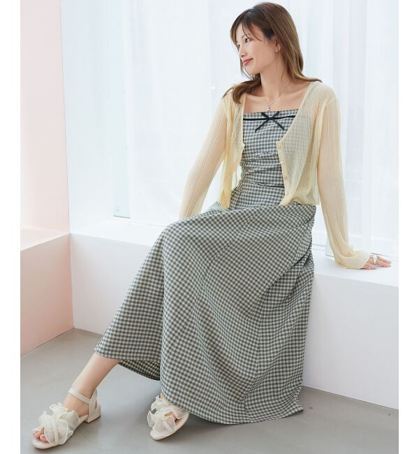  「キラキラボタンシアーカーディガン」|カーディガン|