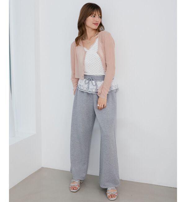  「キラキラボタンシアーカーディガン」|カーディガン|