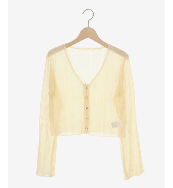  「キラキラボタンシアーカーディガン」|カーディガン|