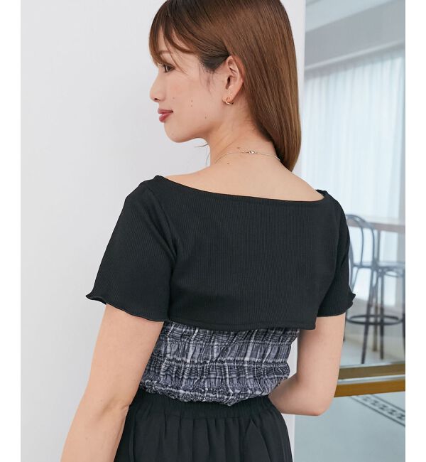  「フリルキャミ&times;トップスセット」|Tシャツ・カットソー|