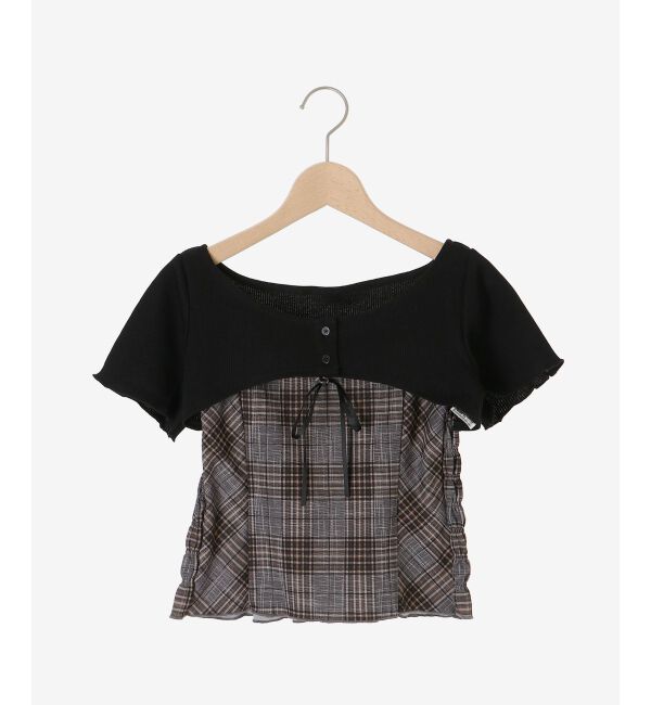  「フリルキャミ&times;トップスセット」|Tシャツ・カットソー|