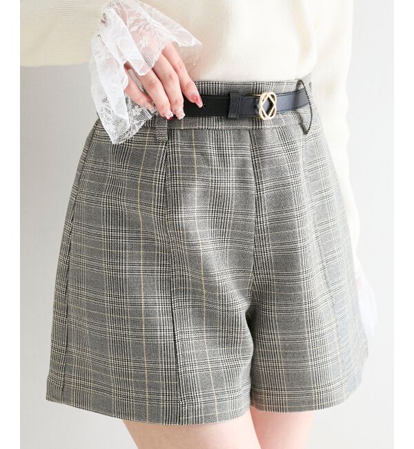  「ベルト付きショートパンツ」|その他|