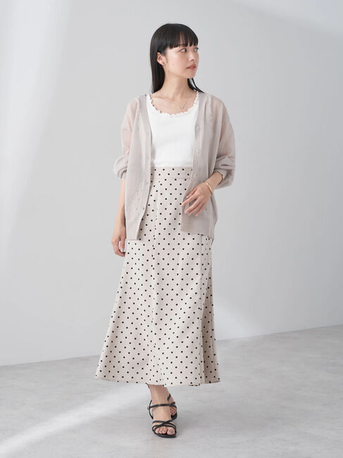 earth music&ecology「ファンシーラメVネックカーディガン」|カーディガン|