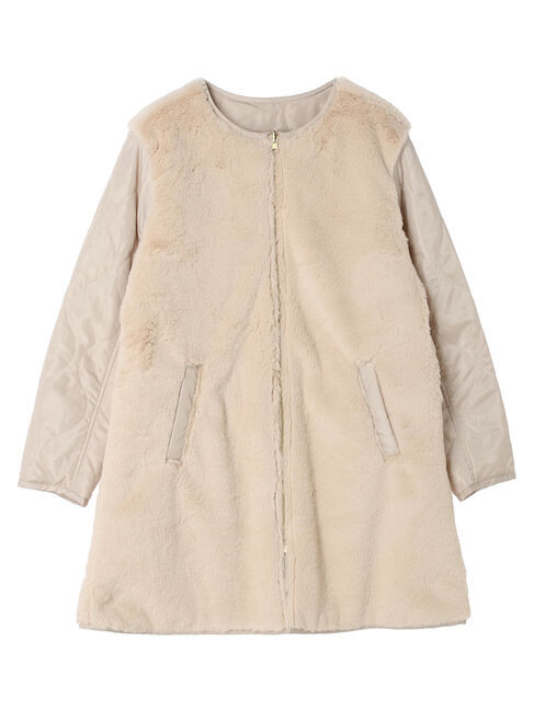 earth music&ecology「ファー&キルティングリバーシブルコート」|その他|