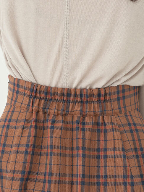 earth music&ecology「チェックフレアスカート」|フレア|