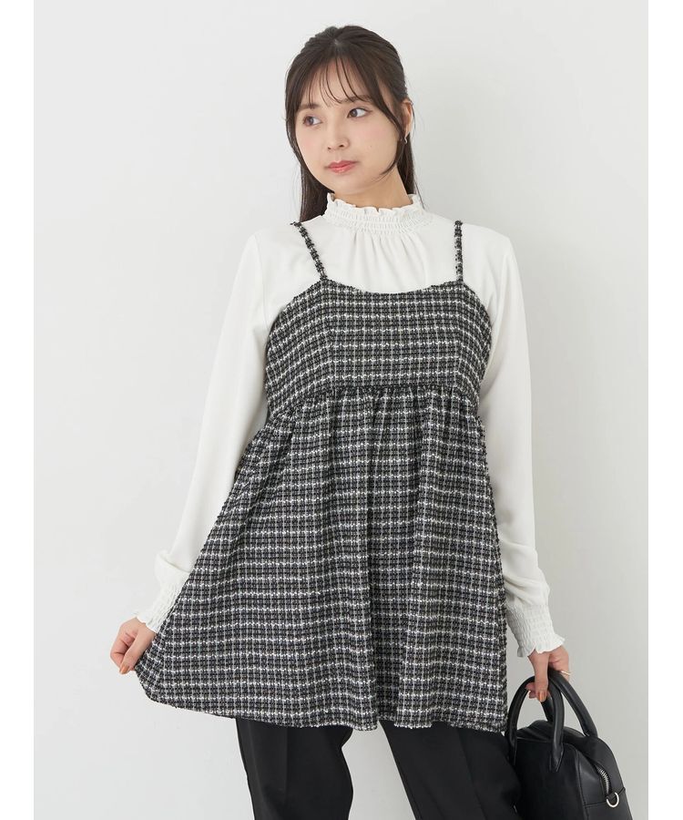 earth music&ecology「ツイードキャミチュニック」|チュニック|