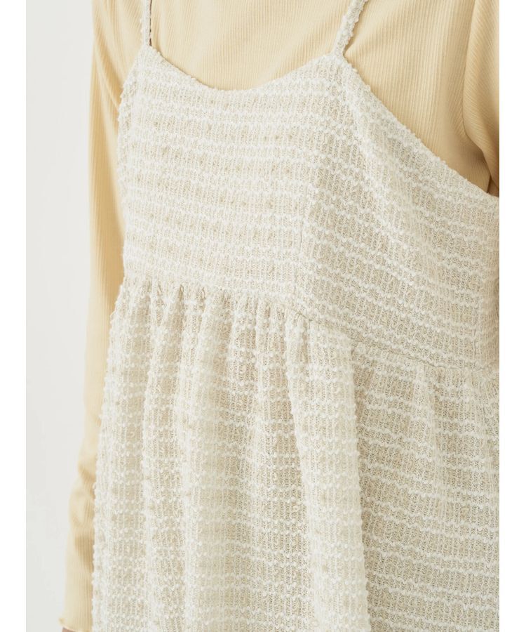 earth music&ecology「ツイードキャミチュニック」|チュニック|