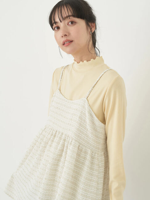 earth music&ecology「ツイードキャミチュニック」|チュニック|