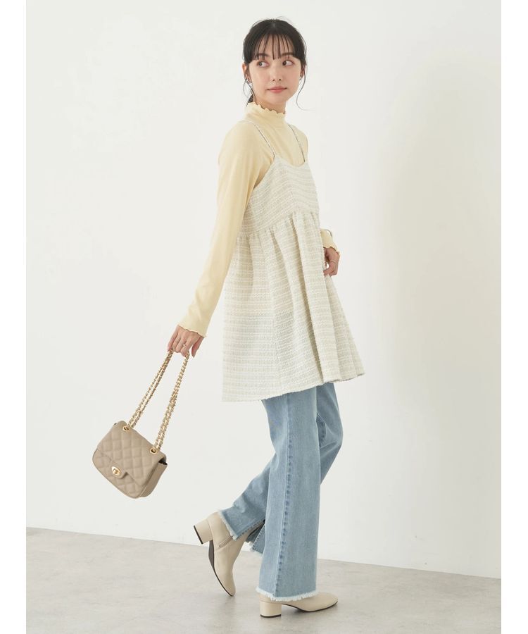 earth music&ecology「ツイードキャミチュニック」|チュニック|