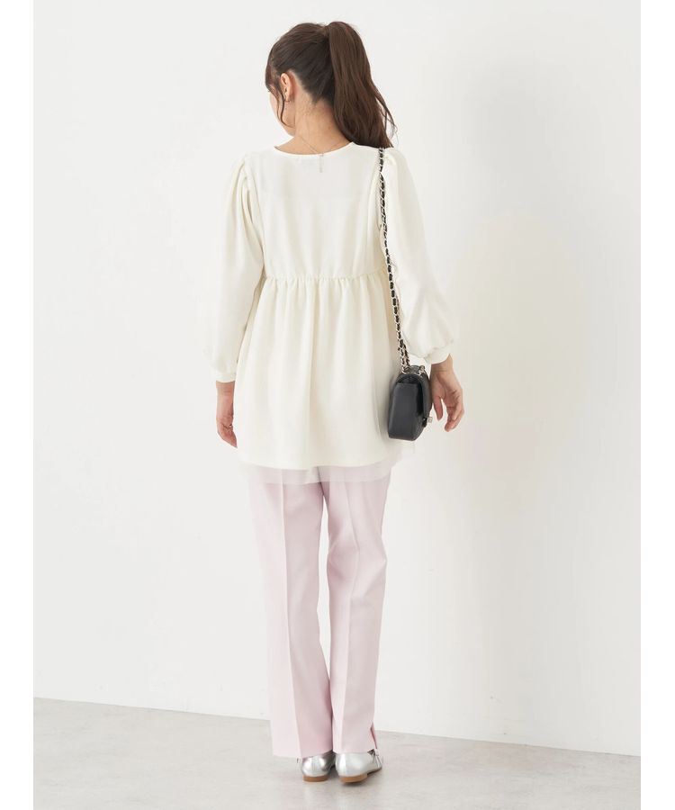 earth music&ecology「チュールドッキングチュニック」|チュニック|