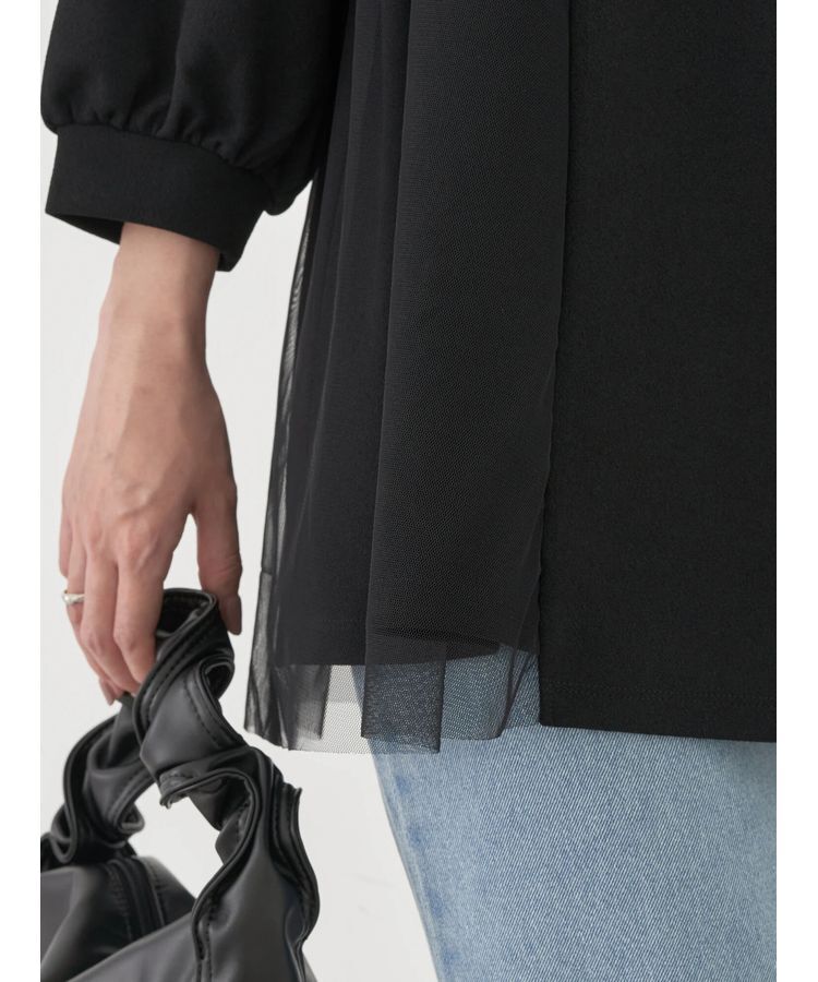 earth music&ecology「チュールドッキングチュニック」|チュニック|