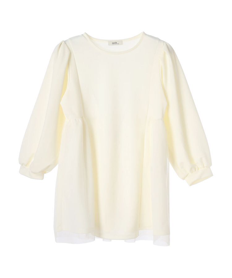 earth music&ecology「チュールドッキングチュニック」|チュニック|