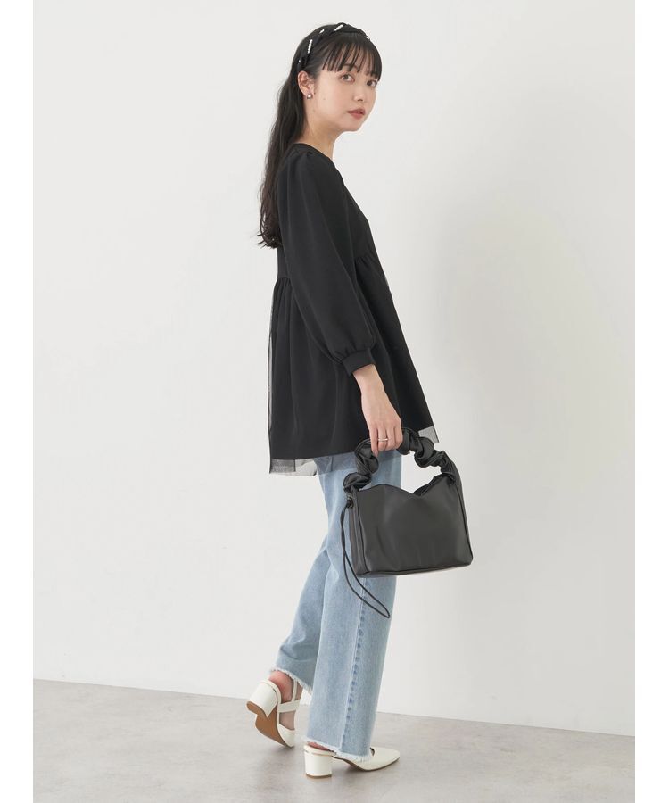 earth music&ecology「チュールドッキングチュニック」|チュニック|