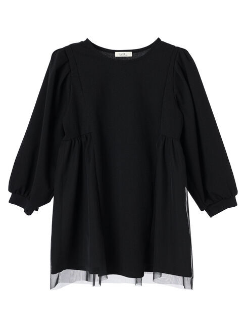 earth music&ecology「チュールドッキングチュニック」|チュニック|