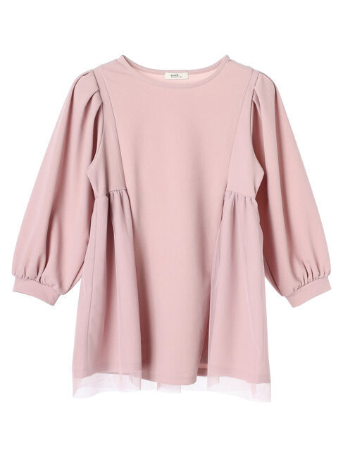 earth music&ecology「チュールドッキングチュニック」|チュニック|