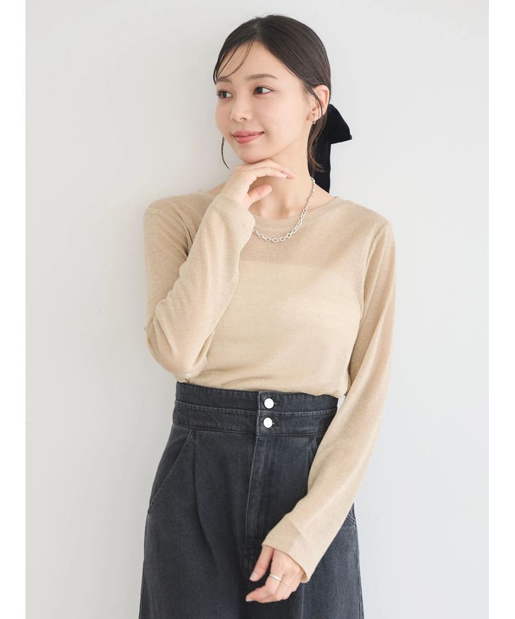 earth music&ecology「ラメシアープルオーバー」|Tシャツ・カットソー|