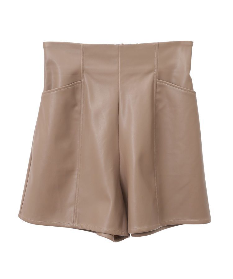 earth music&ecology「シンセティックレザーショートパンツ」|その他|