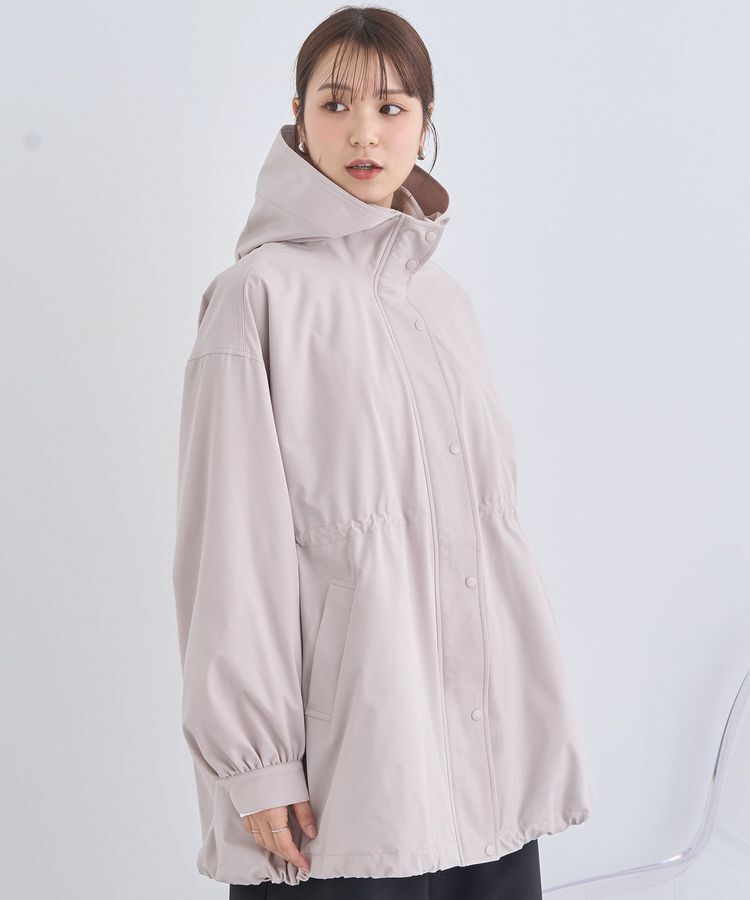 earth music&ecology「ドロストミドル丈パーカー」|ブルゾン・スタジャン|