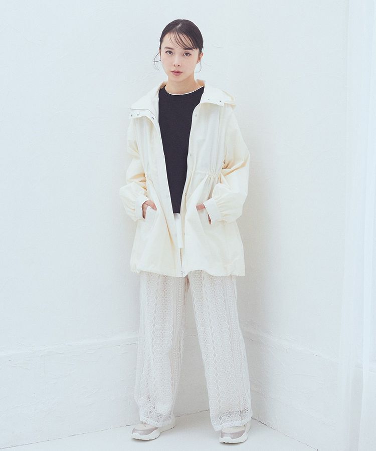 earth music&ecology「ドロストミドル丈パーカー」|ブルゾン・スタジャン|