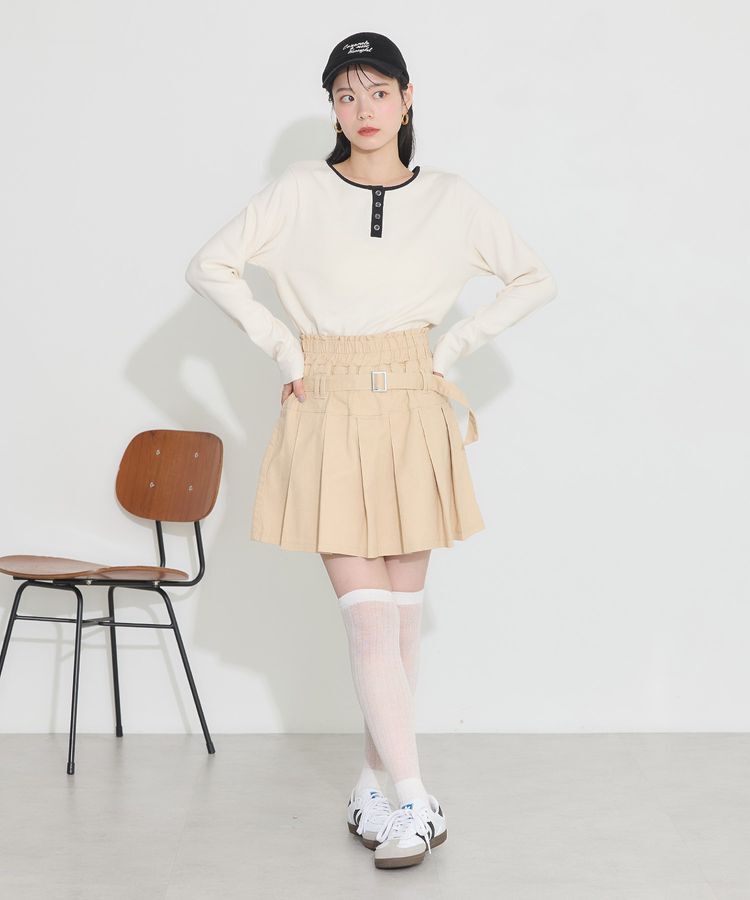 earth music&ecology「2WAY釦リブプルオーバー」|Tシャツ・カットソー|