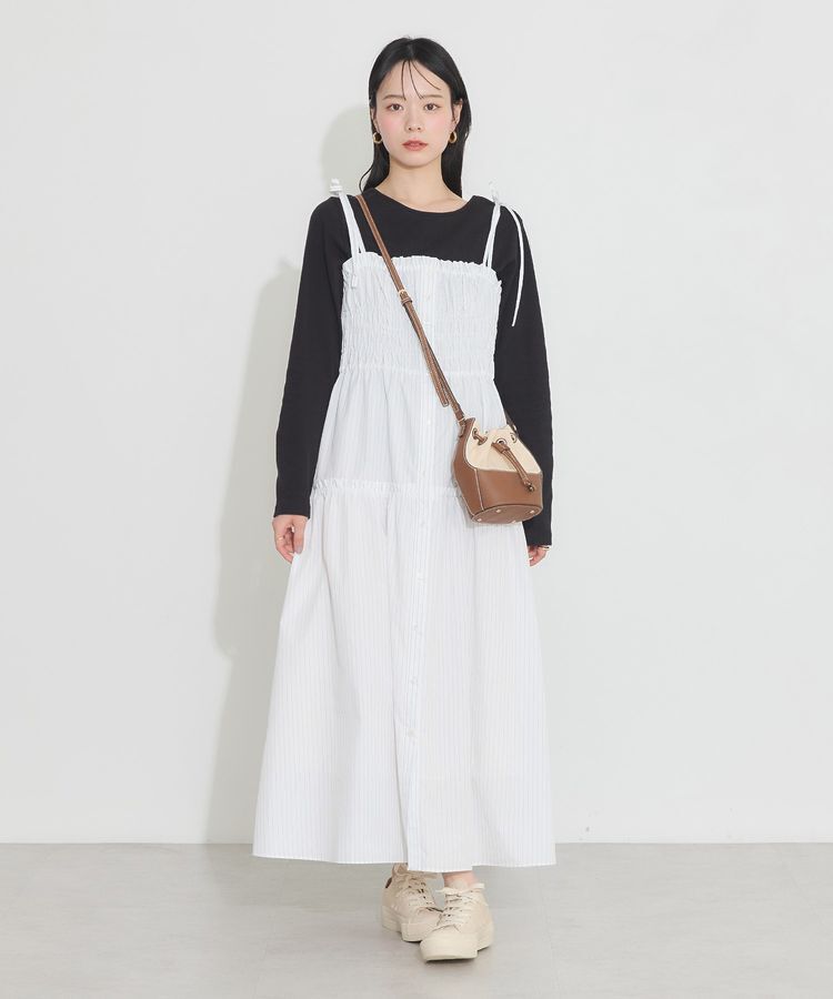 earth music&ecology「2WAY釦リブプルオーバー」|Tシャツ・カットソー|