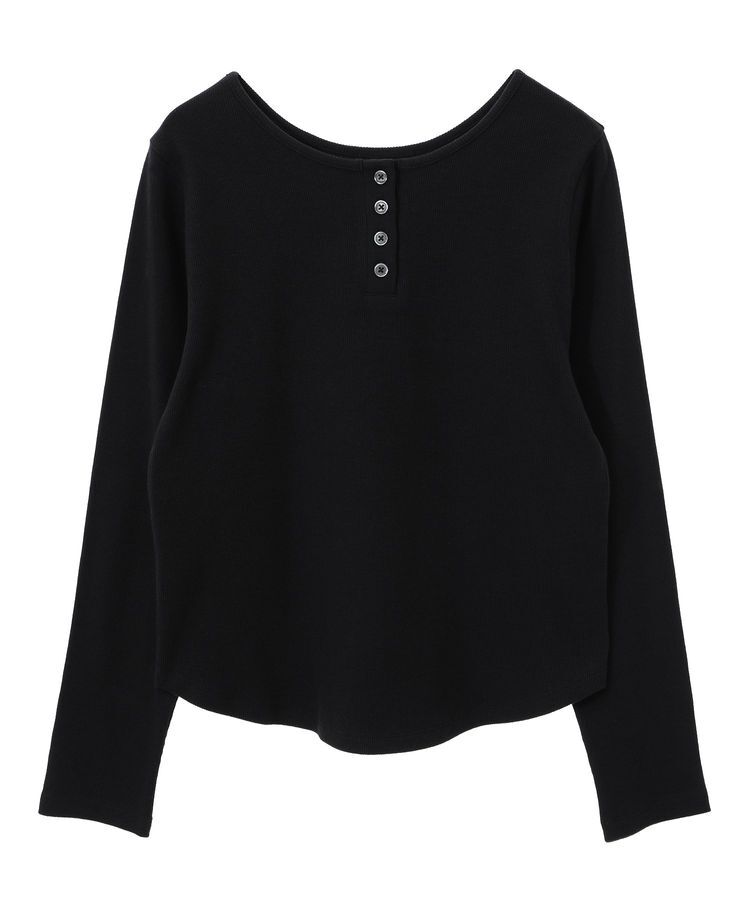 earth music&ecology「2WAY釦リブプルオーバー」|Tシャツ・カットソー|