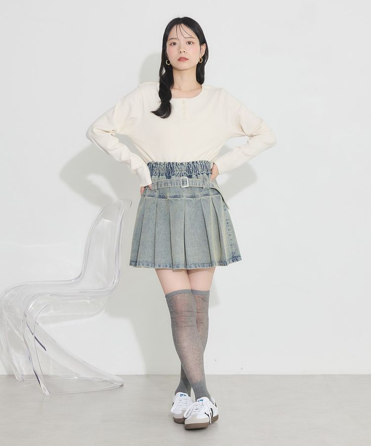 earth music&ecology「2WAY釦リブプルオーバー」|Tシャツ・カットソー|