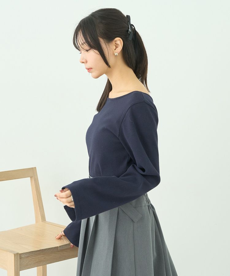 earth music&ecology「2WAYネックリブプルオーバー」|Tシャツ・カットソー|