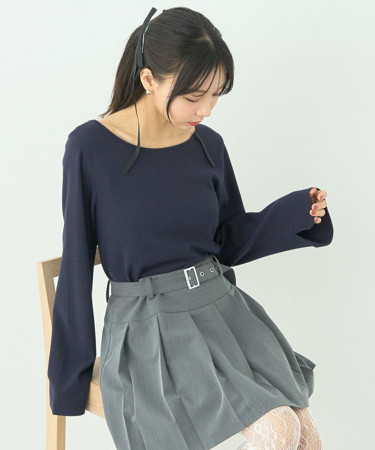 earth music&ecology「2WAYネックリブプルオーバー」|Tシャツ・カットソー|